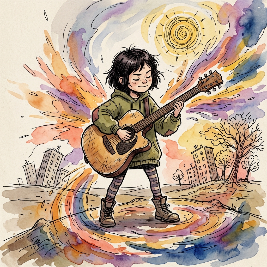 The Sound — she plays, the landscape fills in